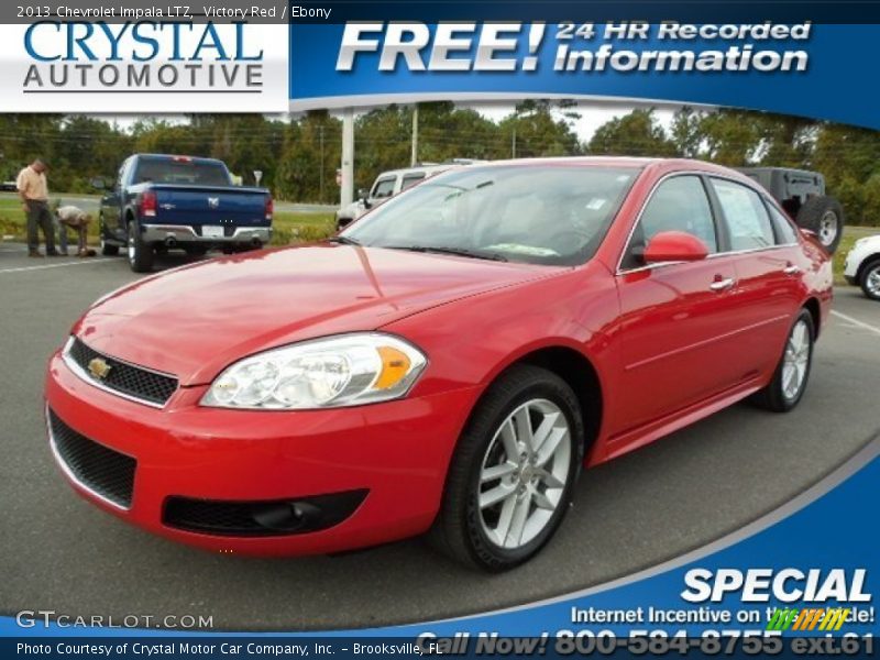 Victory Red / Ebony 2013 Chevrolet Impala LTZ