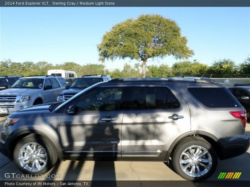 Sterling Gray / Medium Light Stone 2014 Ford Explorer XLT