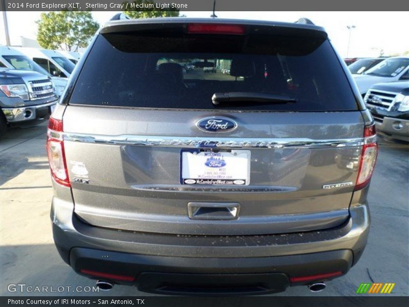 Sterling Gray / Medium Light Stone 2014 Ford Explorer XLT