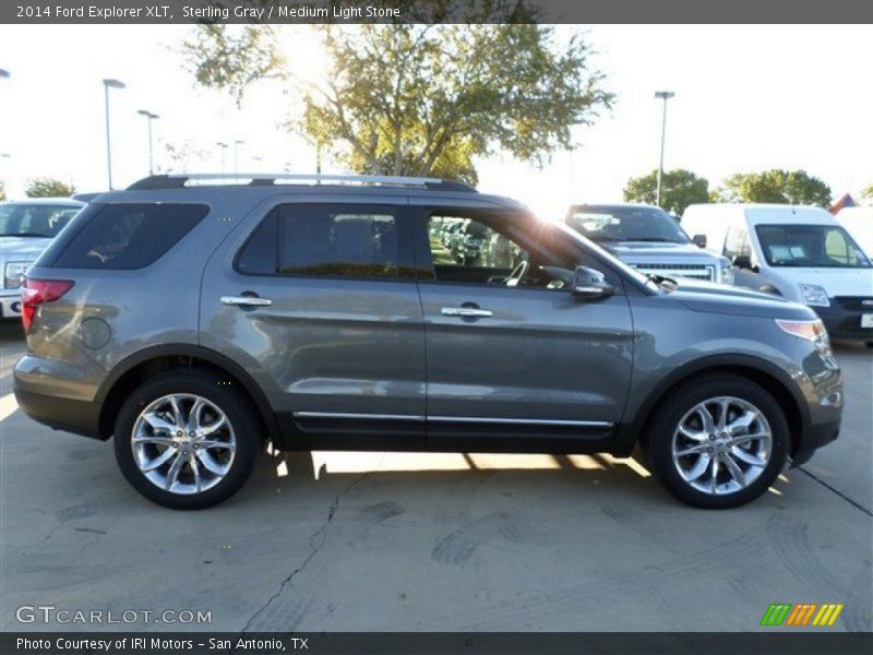 Sterling Gray / Medium Light Stone 2014 Ford Explorer XLT