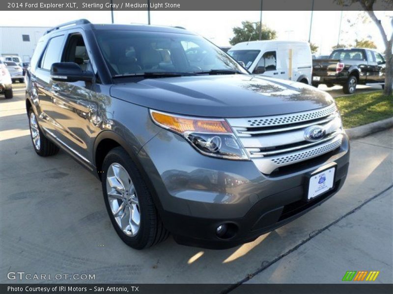 Sterling Gray / Medium Light Stone 2014 Ford Explorer XLT