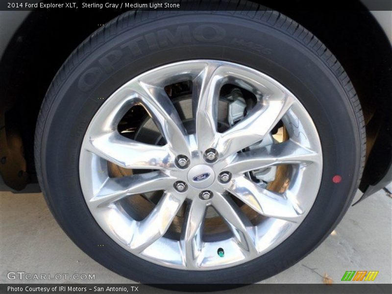 Sterling Gray / Medium Light Stone 2014 Ford Explorer XLT