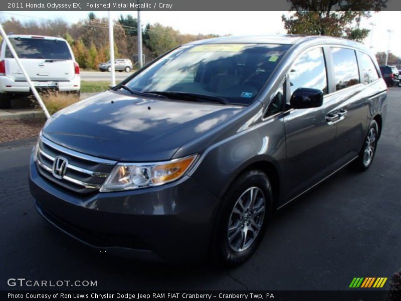 Polished Metal Metallic / Gray 2011 Honda Odyssey EX