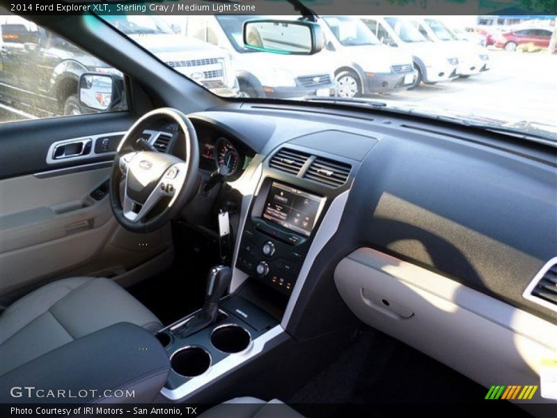 Sterling Gray / Medium Light Stone 2014 Ford Explorer XLT