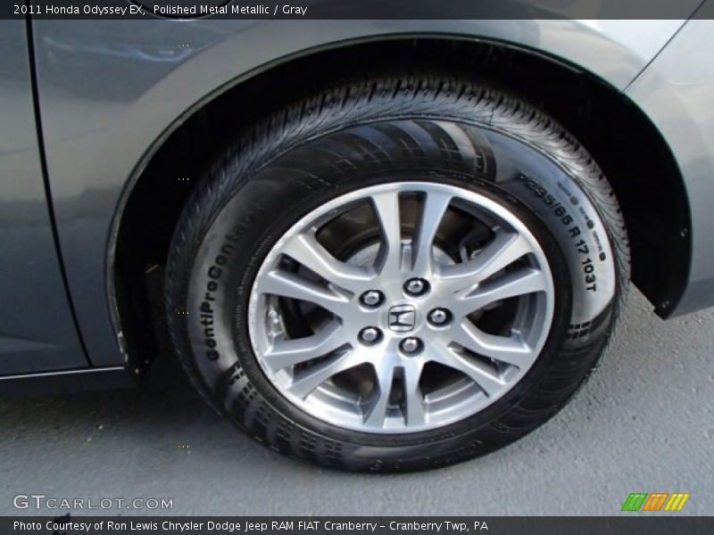 Polished Metal Metallic / Gray 2011 Honda Odyssey EX