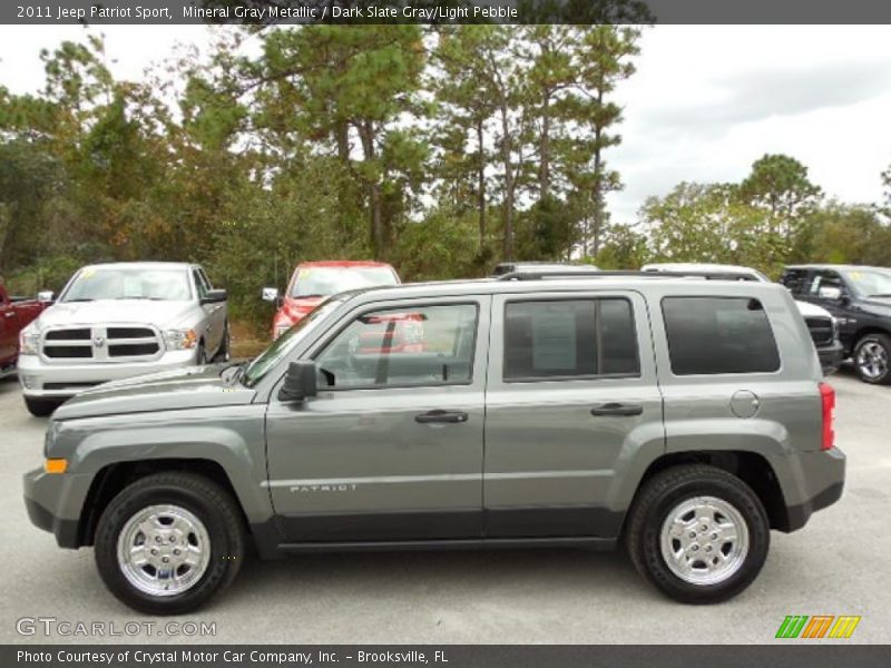 Mineral Gray Metallic / Dark Slate Gray/Light Pebble 2011 Jeep Patriot Sport