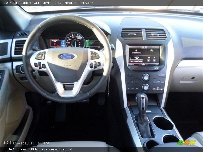 Sterling Gray / Medium Light Stone 2014 Ford Explorer XLT