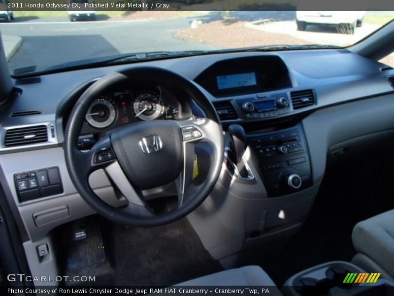 Polished Metal Metallic / Gray 2011 Honda Odyssey EX