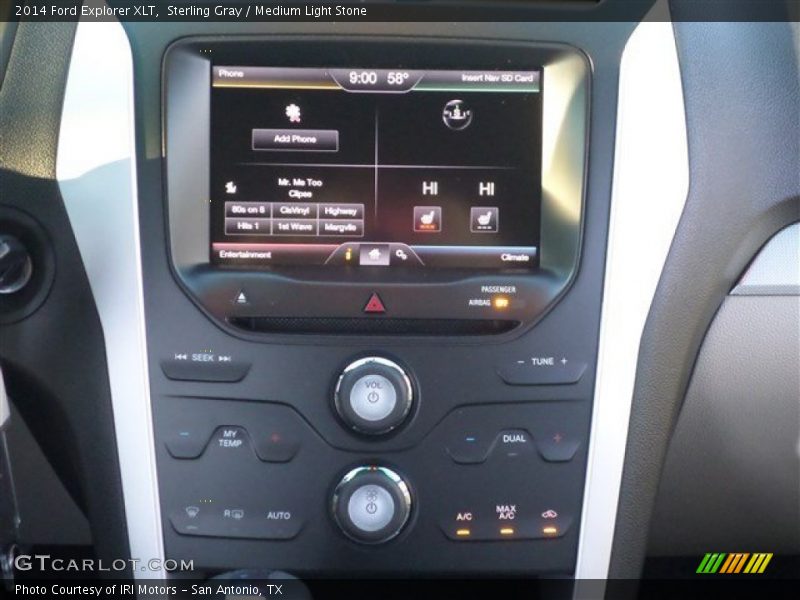 Sterling Gray / Medium Light Stone 2014 Ford Explorer XLT