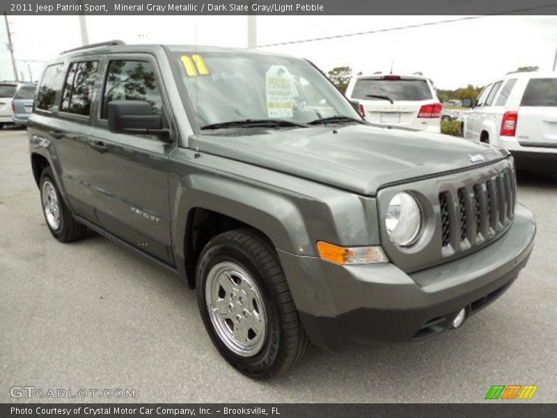 Mineral Gray Metallic / Dark Slate Gray/Light Pebble 2011 Jeep Patriot Sport