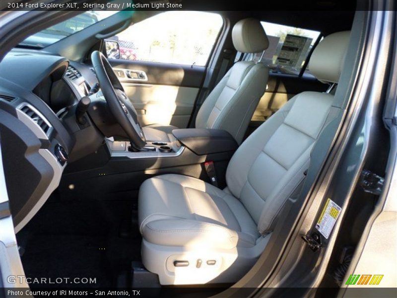 Sterling Gray / Medium Light Stone 2014 Ford Explorer XLT