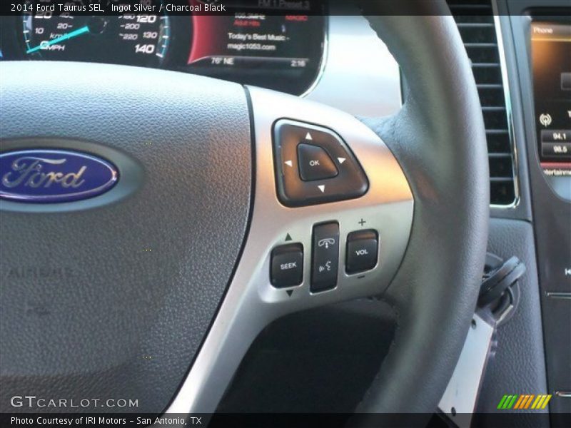 Ingot Silver / Charcoal Black 2014 Ford Taurus SEL
