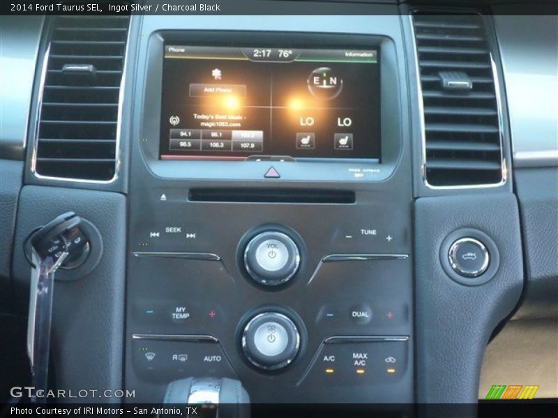 Ingot Silver / Charcoal Black 2014 Ford Taurus SEL