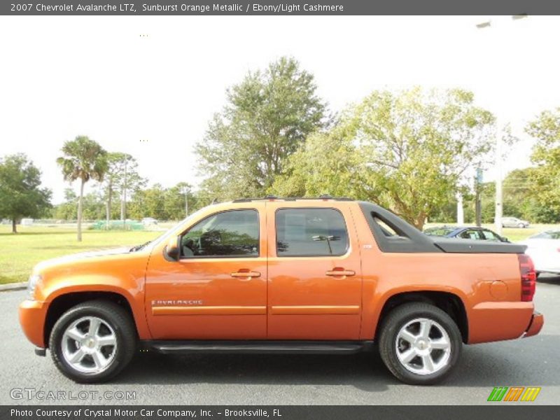 Sunburst Orange Metallic / Ebony/Light Cashmere 2007 Chevrolet Avalanche LTZ