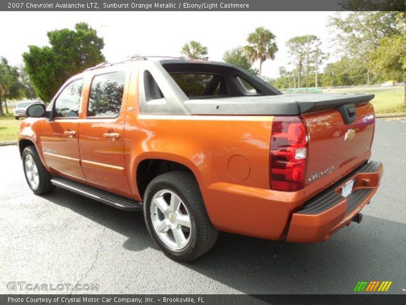 Sunburst Orange Metallic / Ebony/Light Cashmere 2007 Chevrolet Avalanche LTZ