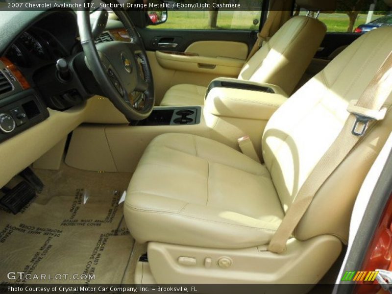 Sunburst Orange Metallic / Ebony/Light Cashmere 2007 Chevrolet Avalanche LTZ
