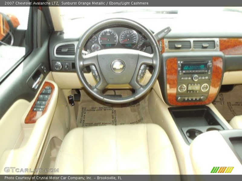 Sunburst Orange Metallic / Ebony/Light Cashmere 2007 Chevrolet Avalanche LTZ