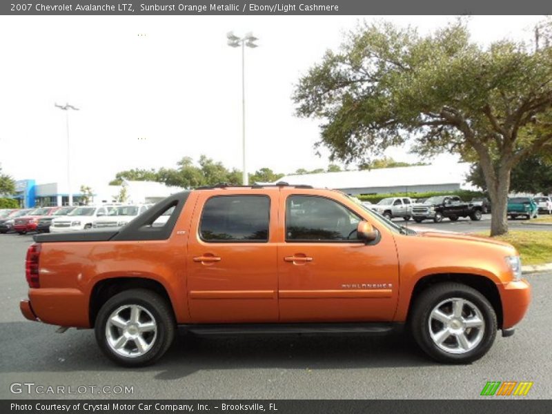 Sunburst Orange Metallic / Ebony/Light Cashmere 2007 Chevrolet Avalanche LTZ