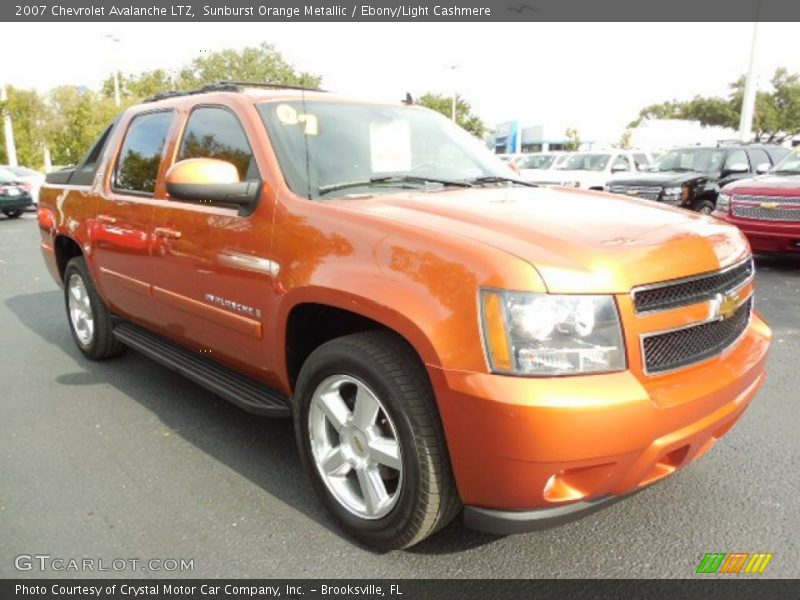 Sunburst Orange Metallic / Ebony/Light Cashmere 2007 Chevrolet Avalanche LTZ