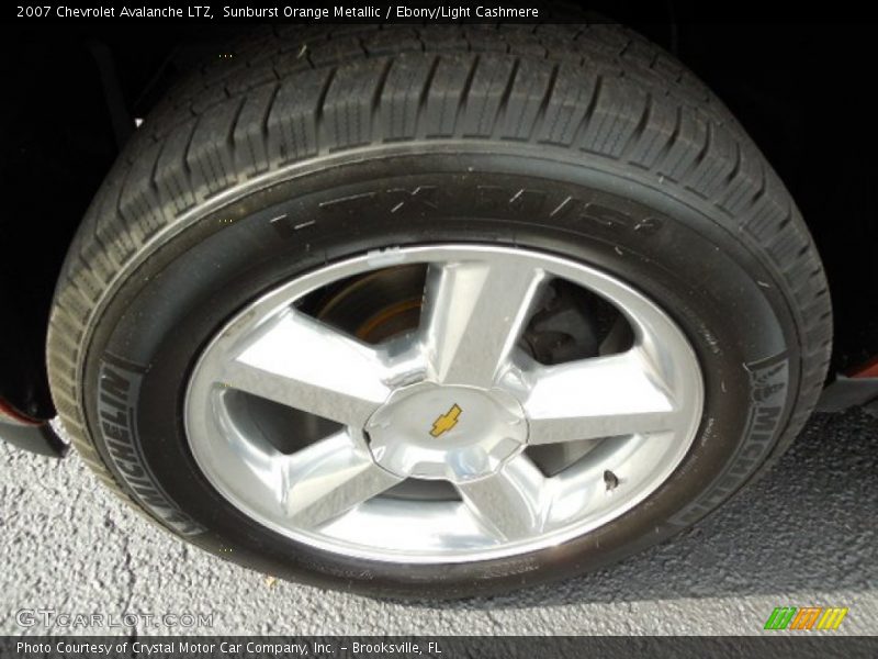 Sunburst Orange Metallic / Ebony/Light Cashmere 2007 Chevrolet Avalanche LTZ