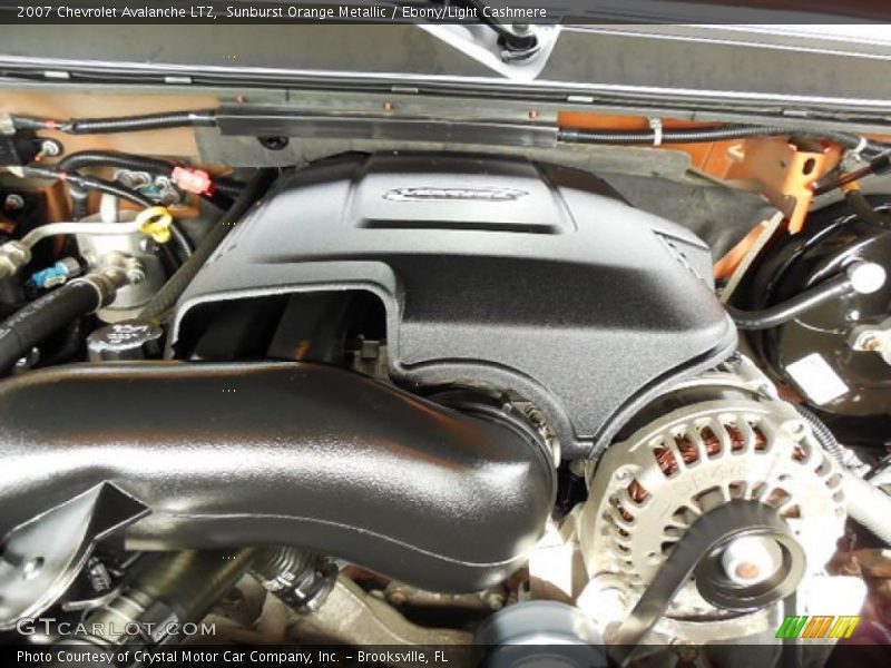 Sunburst Orange Metallic / Ebony/Light Cashmere 2007 Chevrolet Avalanche LTZ