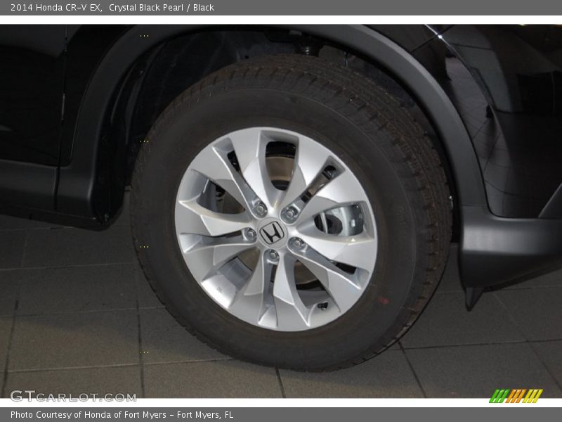 Crystal Black Pearl / Black 2014 Honda CR-V EX