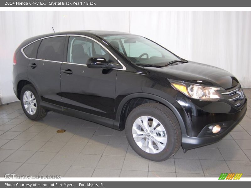 Crystal Black Pearl / Black 2014 Honda CR-V EX