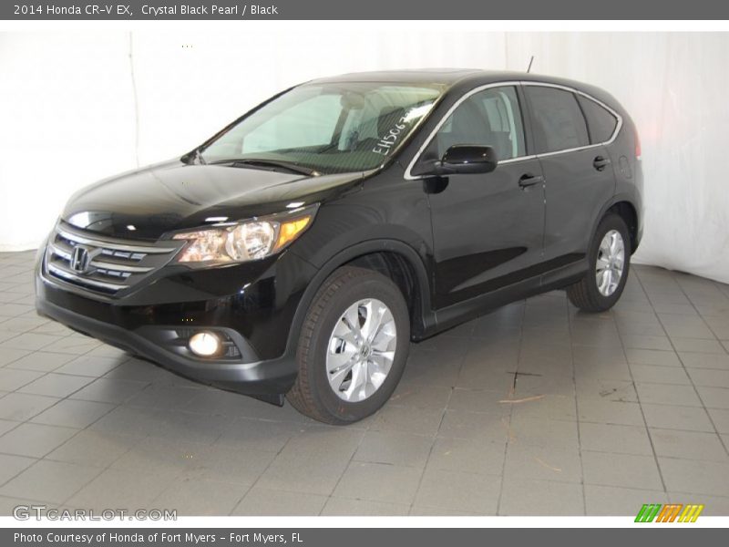 Crystal Black Pearl / Black 2014 Honda CR-V EX