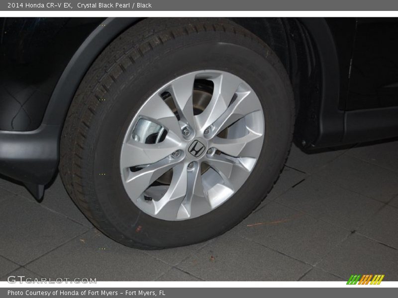 Crystal Black Pearl / Black 2014 Honda CR-V EX