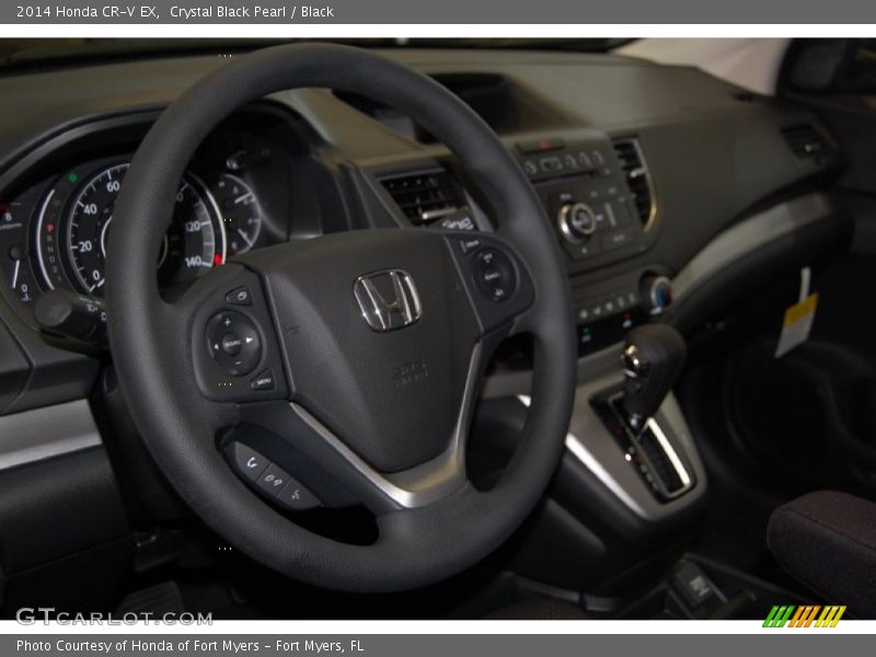Crystal Black Pearl / Black 2014 Honda CR-V EX