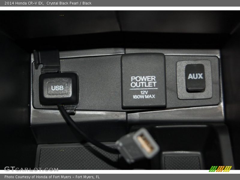 Crystal Black Pearl / Black 2014 Honda CR-V EX
