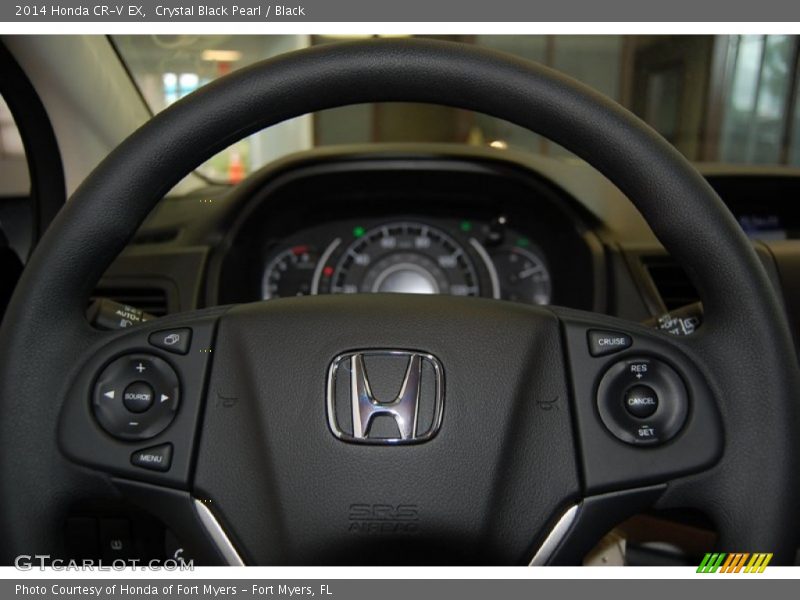 Crystal Black Pearl / Black 2014 Honda CR-V EX
