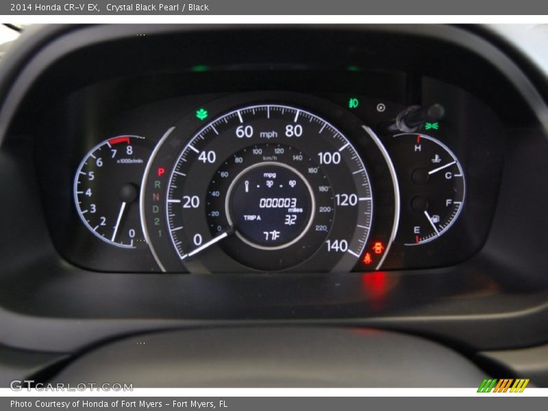 Crystal Black Pearl / Black 2014 Honda CR-V EX
