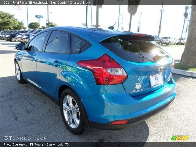Blue Candy / Charcoal Black 2014 Ford Focus SE Hatchback
