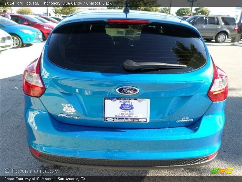 Blue Candy / Charcoal Black 2014 Ford Focus SE Hatchback