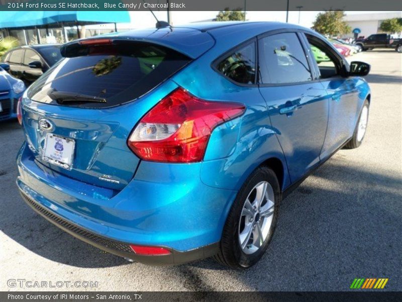 Blue Candy / Charcoal Black 2014 Ford Focus SE Hatchback