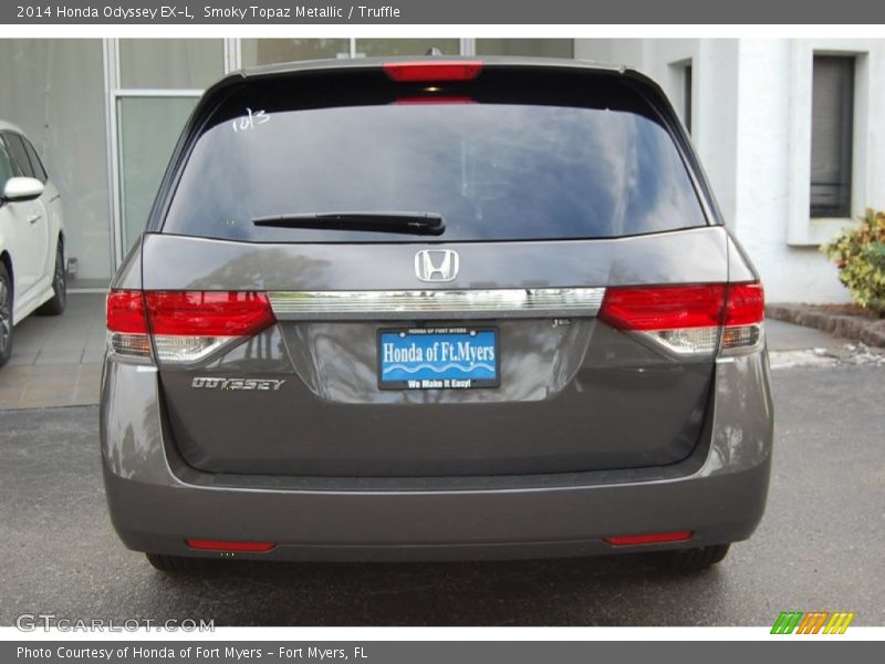 Smoky Topaz Metallic / Truffle 2014 Honda Odyssey EX-L