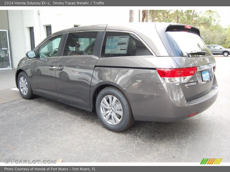 Smoky Topaz Metallic / Truffle 2014 Honda Odyssey EX-L