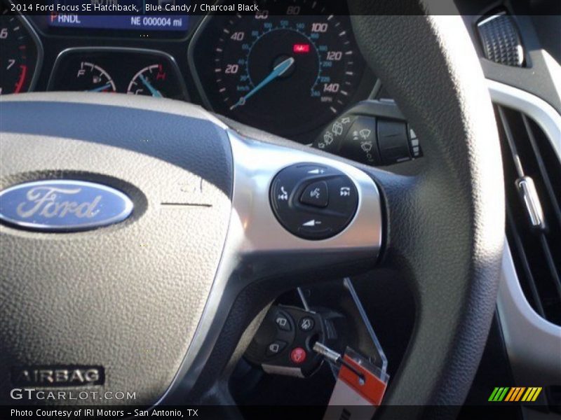 Blue Candy / Charcoal Black 2014 Ford Focus SE Hatchback