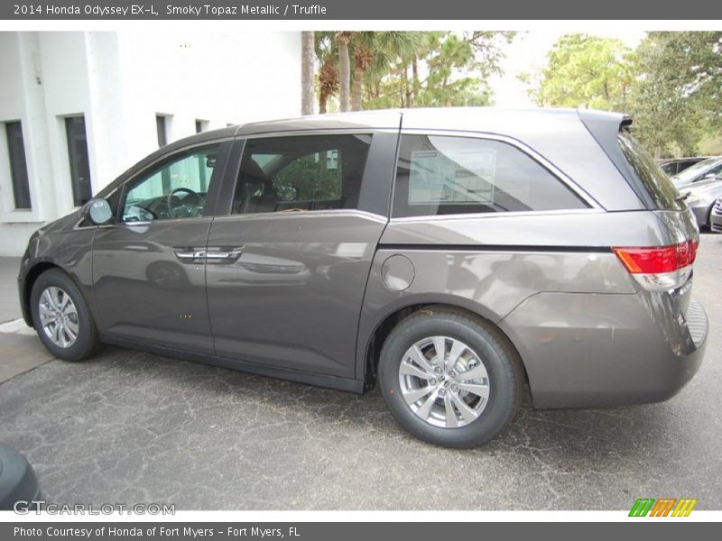 Smoky Topaz Metallic / Truffle 2014 Honda Odyssey EX-L