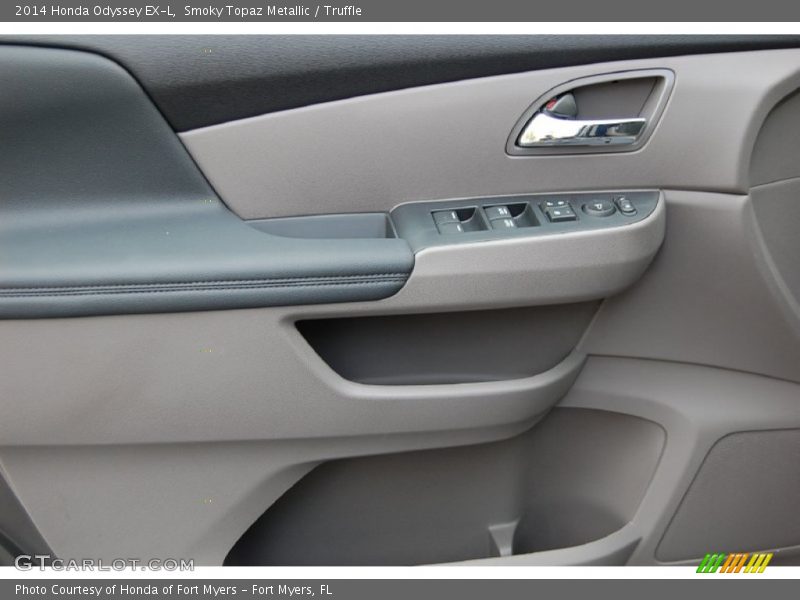 Smoky Topaz Metallic / Truffle 2014 Honda Odyssey EX-L