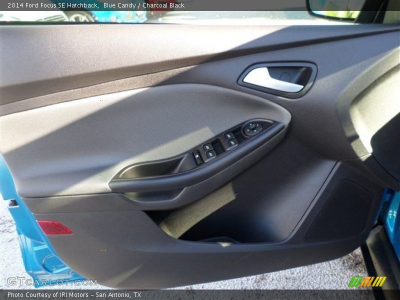Blue Candy / Charcoal Black 2014 Ford Focus SE Hatchback