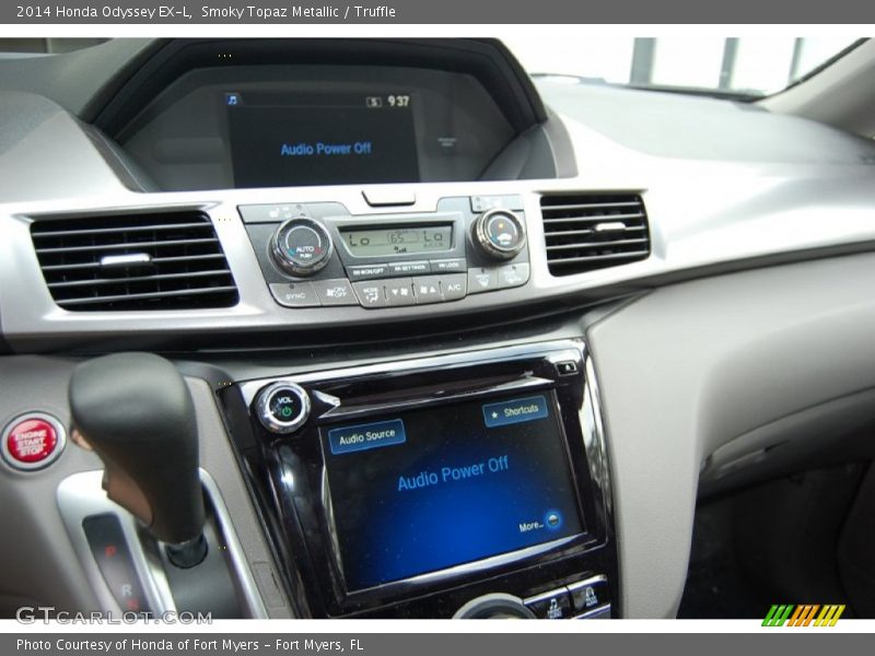 Smoky Topaz Metallic / Truffle 2014 Honda Odyssey EX-L