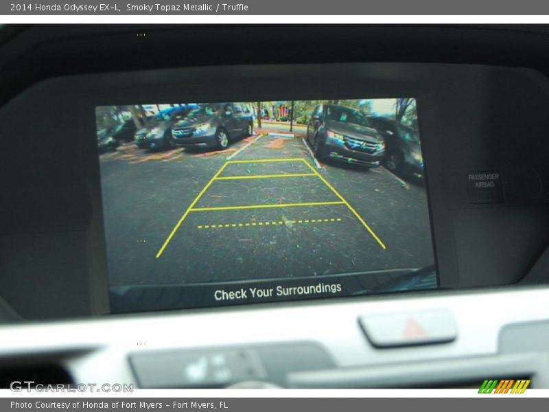 Smoky Topaz Metallic / Truffle 2014 Honda Odyssey EX-L