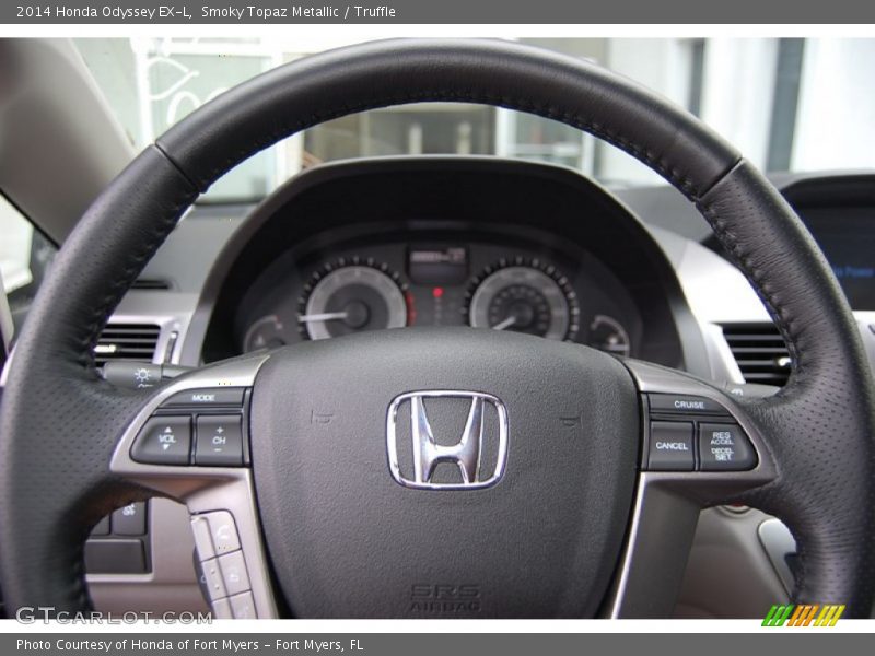 Smoky Topaz Metallic / Truffle 2014 Honda Odyssey EX-L