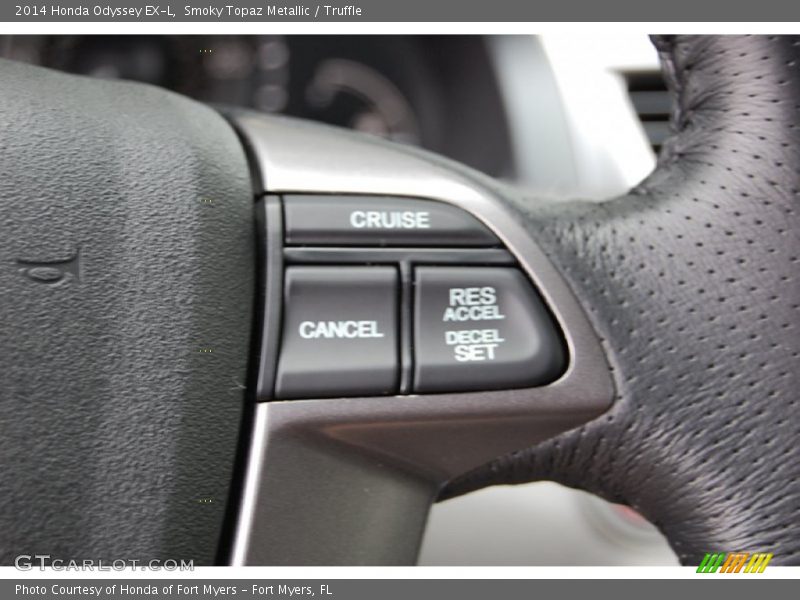 Smoky Topaz Metallic / Truffle 2014 Honda Odyssey EX-L