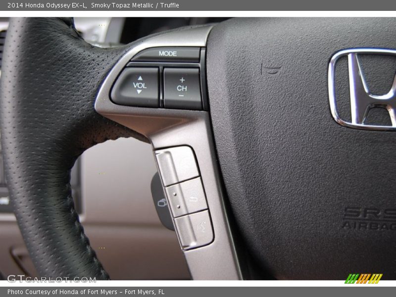 Smoky Topaz Metallic / Truffle 2014 Honda Odyssey EX-L