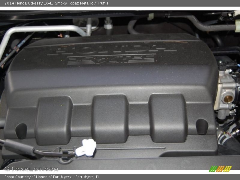 Smoky Topaz Metallic / Truffle 2014 Honda Odyssey EX-L
