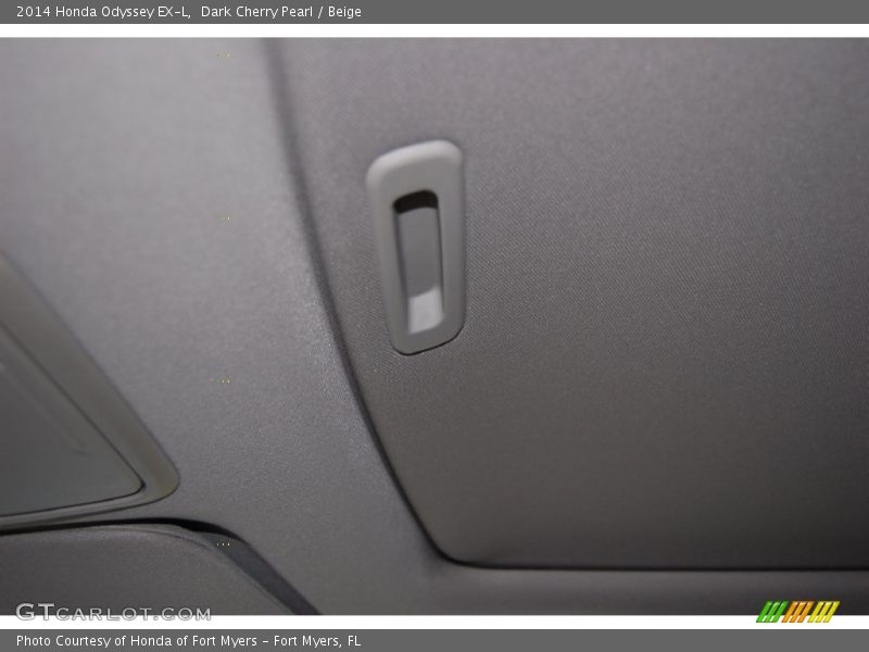Dark Cherry Pearl / Beige 2014 Honda Odyssey EX-L