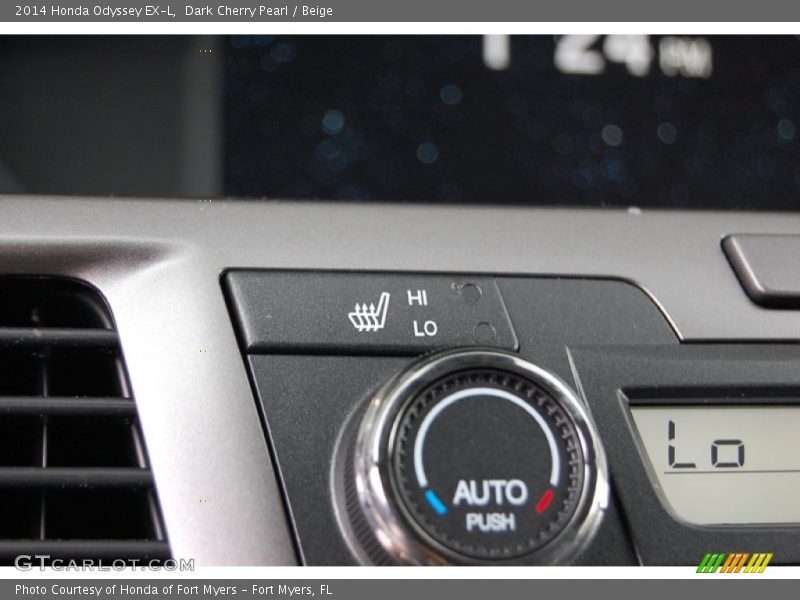 Dark Cherry Pearl / Beige 2014 Honda Odyssey EX-L